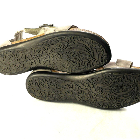 NOAT Sandals Womens L9 40 Leather Criss Cross Flat Comfort Ankle Strappy - Picture 4 of 8